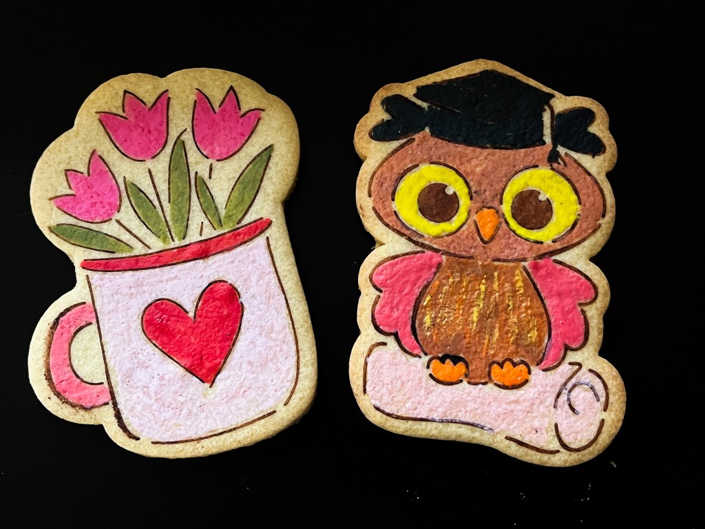 COCOA-STENCILED COOKIES