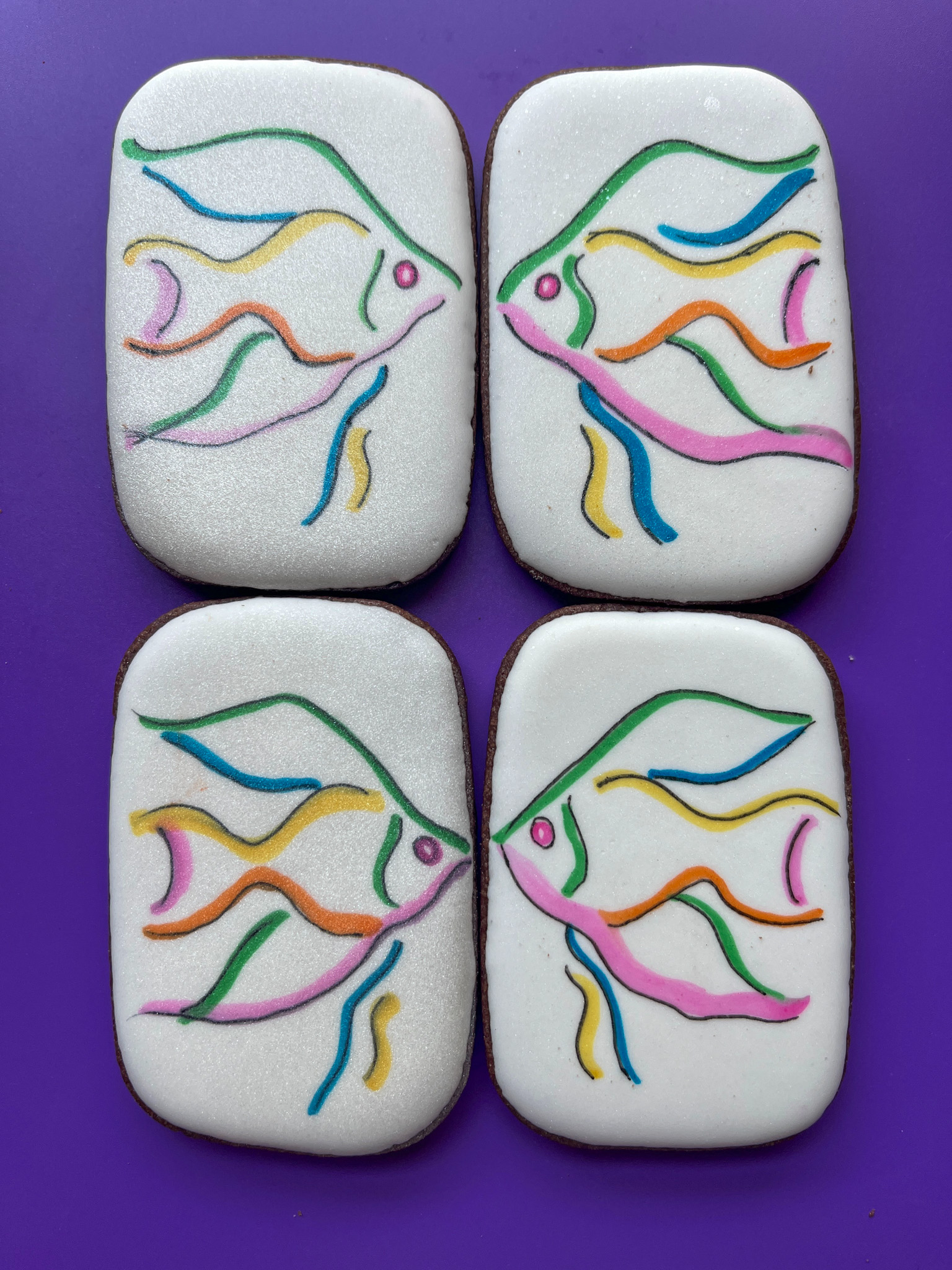 Two Less Fish Cookies FOR THE LOVE OF THE SEA – For the Love of Cookies